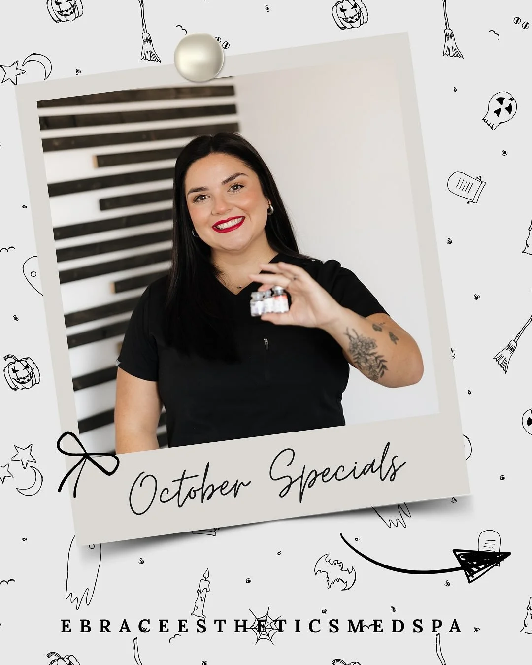 👻✨ October just got even better at Embrace! ✨🎃
This month we&rsquo;re treating you to spooky-good savings you won&rsquo;t want to miss:
	&bull;	🍂 Lash Lift &ndash; $50
	&bull;	🍂 Pro30 Facial &ndash; $40
	&bull;	🍂 Dermaplane &ndash; $60
	&bull;	?