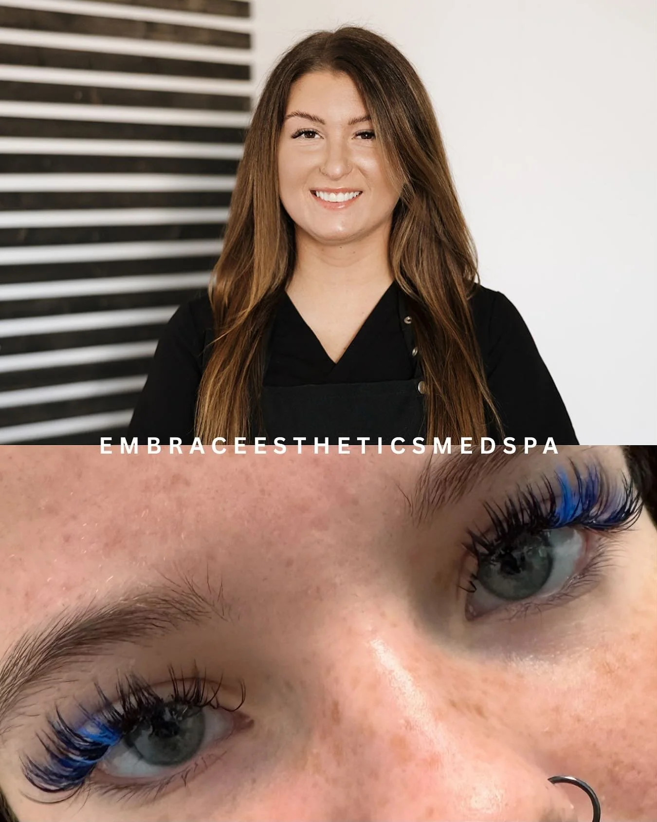 A pop of blue + a whole lot of pretty 💙✨
@beauty_by_kenn delivered the dream with this full set. Soft, lifted, and just the right amount of bold.

If you&rsquo;ve been thinking about lashes, now is definitely the time&hellip;
All full sets are only 