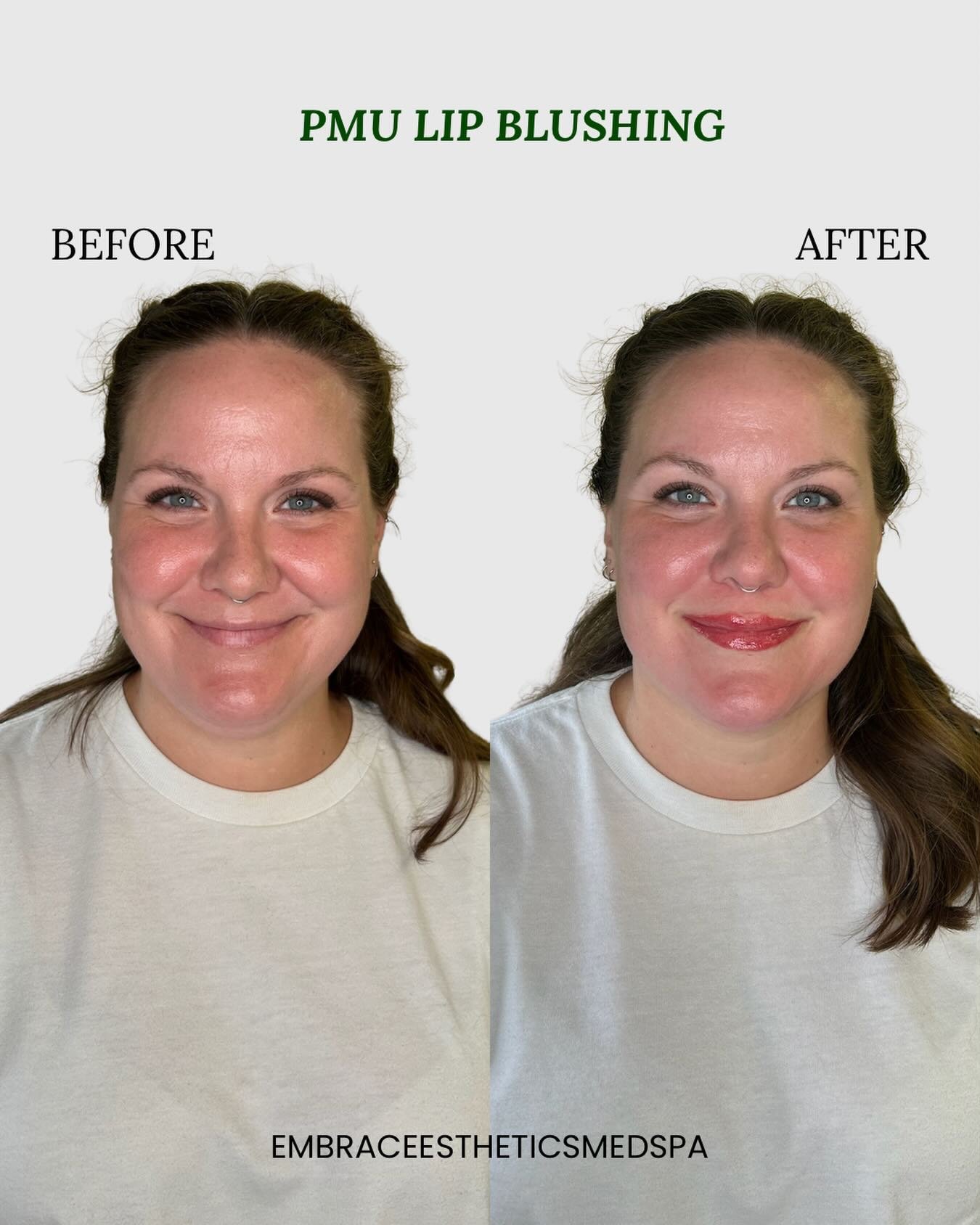 Soft, natural, and effortlessly polished ✨
This gorgeous lip blushing was done by our talented PMU artist Elyssa (@inkdbeautytulsa ), and it&rsquo;s the perfect example of how subtle permanent makeup can make a big difference.

Why clients love perma