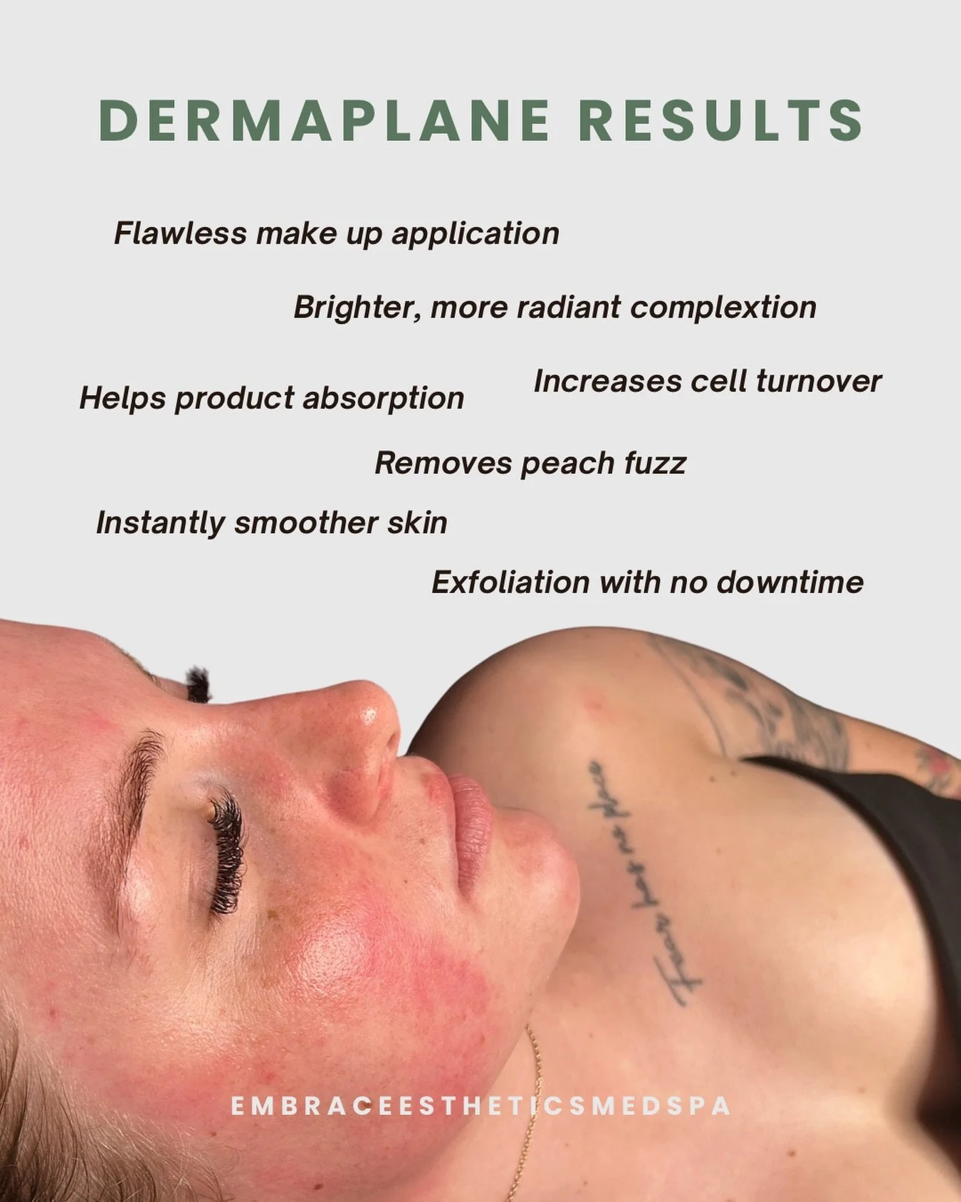 If your skin has been looking a little dull lately, a dermaplane might be exactly what it needs.

Dermaplaning gently removes dead skin and peach fuzz to leave your skin feeling smoother, looking brighter, and helping your makeup apply more evenly. I