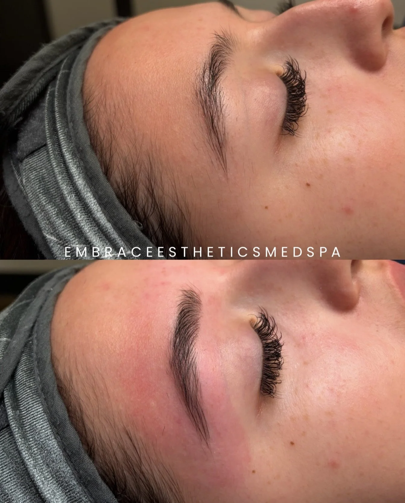 A little shape and definition can make such a big difference. 🤎 @emerald.esthetics.co KILLED this brow wax and tint. She enhanced her natural brows, added depth, and made her everyday routine that much easier.

Ready to wake up with your brows alrea