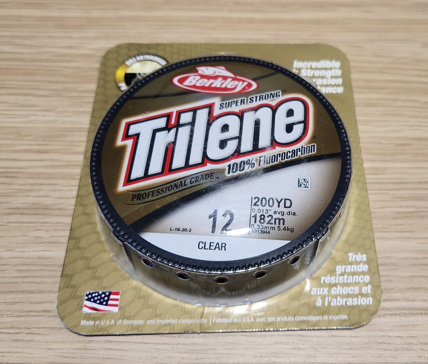 Trilene 12lb 100% Fluorocarbon Line (200 YD) — Engineering Hooksets