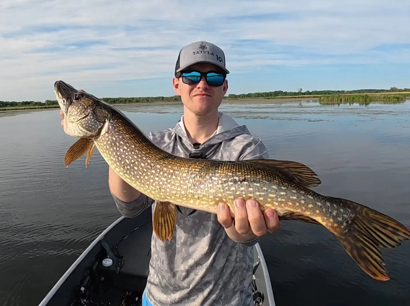 Finally caught a decent pike at 27.5". I don't imagine this will stay a PB for long. I lost a really big one right before dark, and I plan on going back to get him.