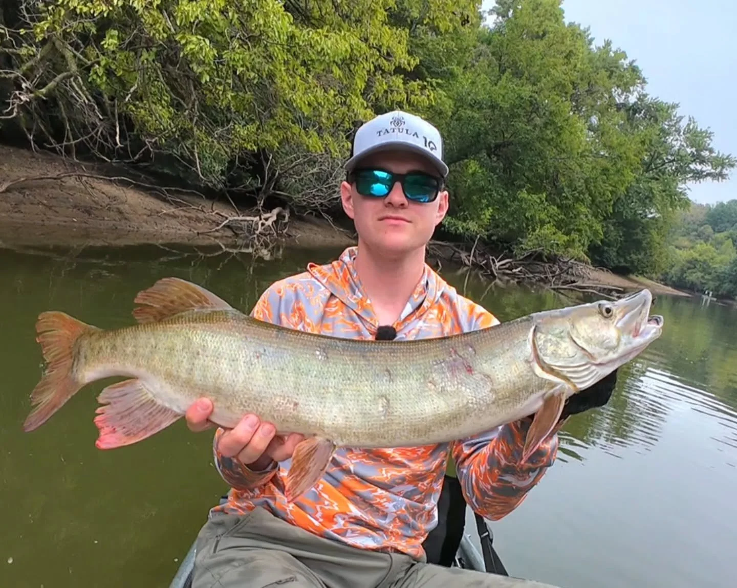 Got myself a decent musky (and a gar) on the @rustys_custom_lures sick sucker!