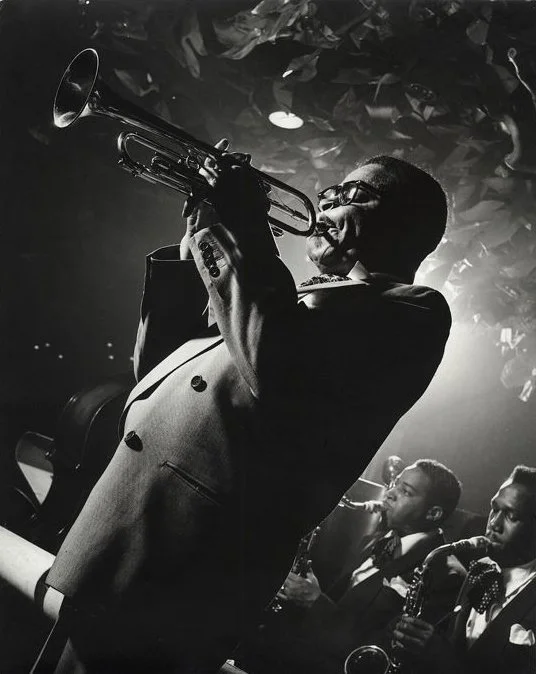  Dizzy Gillespie, NYC 1948 (Herman Leonard) 