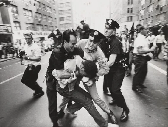   Don Hogan Charles/The New York Times  Policemen Scuffling with Demonstrator Outside ArmoryAugust 3, 1968 