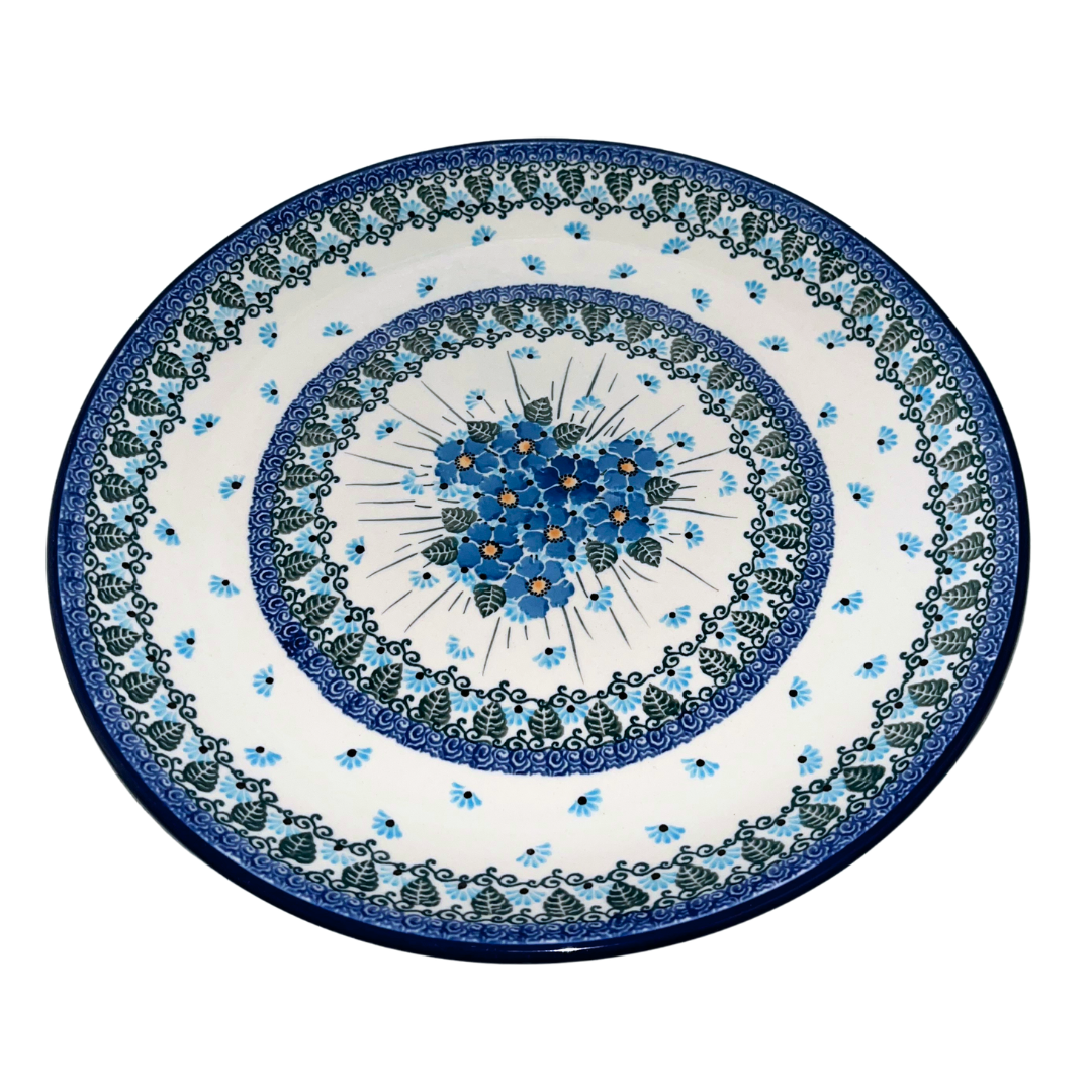 Ceramika Artystyczna POLISH POTTERY 12 inch Plate U4992 (2275x) Forget Me Not