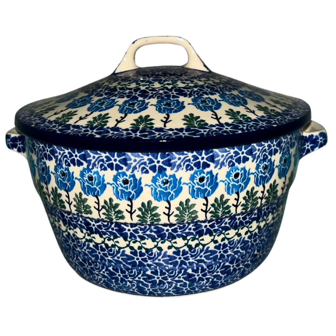 Ceramika Artystyczna 2 qt covered casserole 1390x Antique Rose