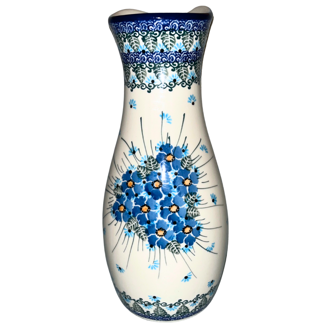 Ceramika Artystyczna POLISH POTTERY Carafe 44 oz U4992 Forget Me Not