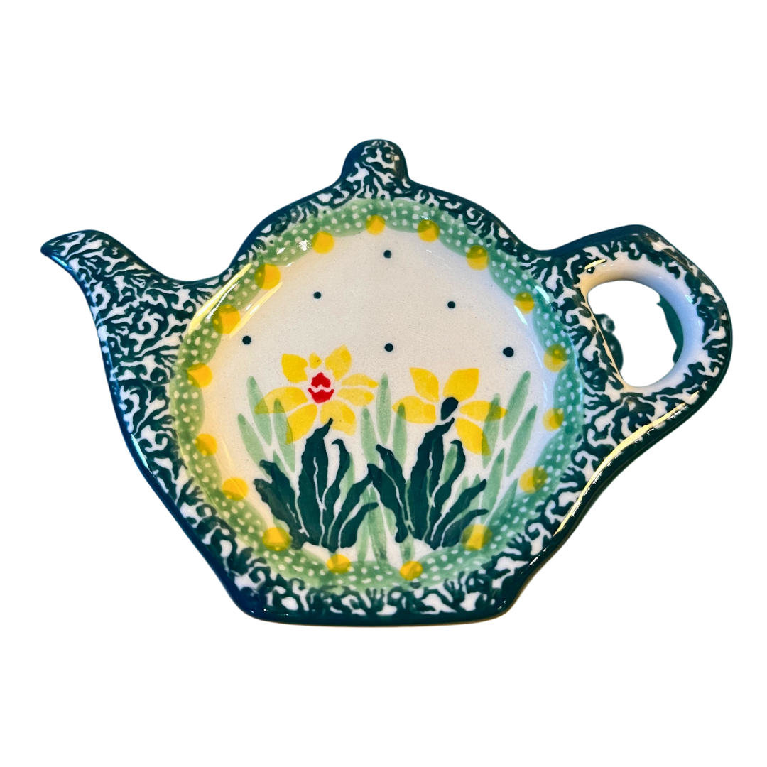 polish pottery tea bag rest 2122q