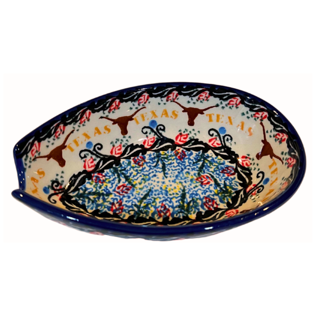 polish pottery spoon rest