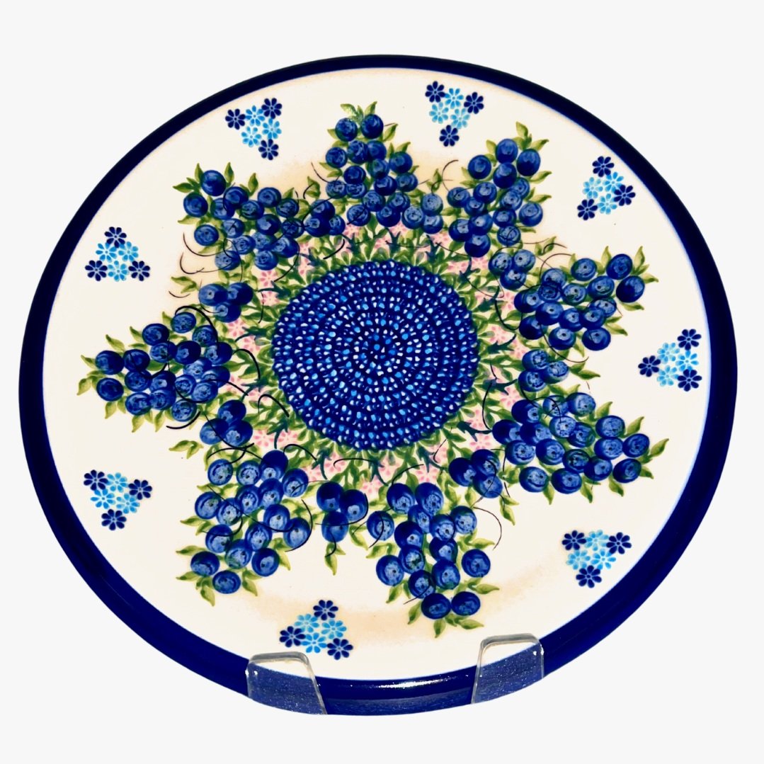 kalich polish pottery 10 in Dinner Plate Blueberries 288