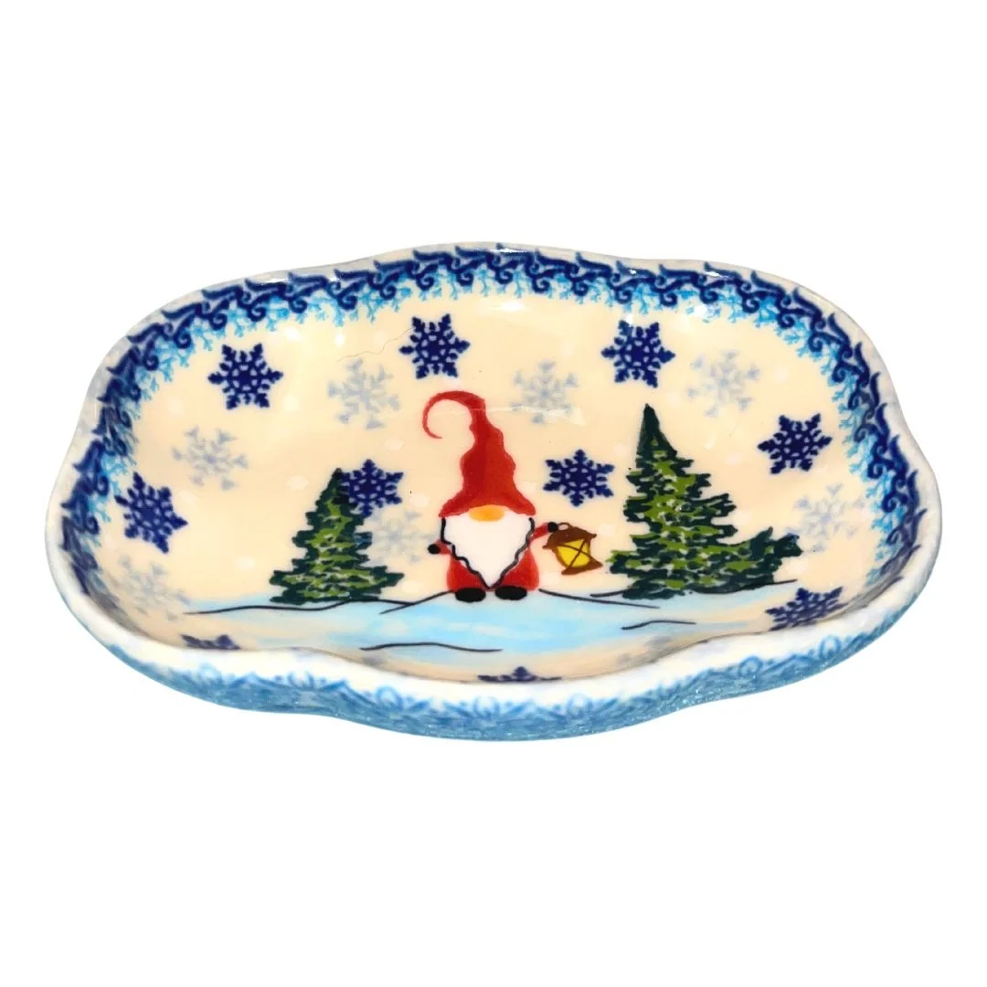 kalich polish pottery soap dish unikat gnomes 826
