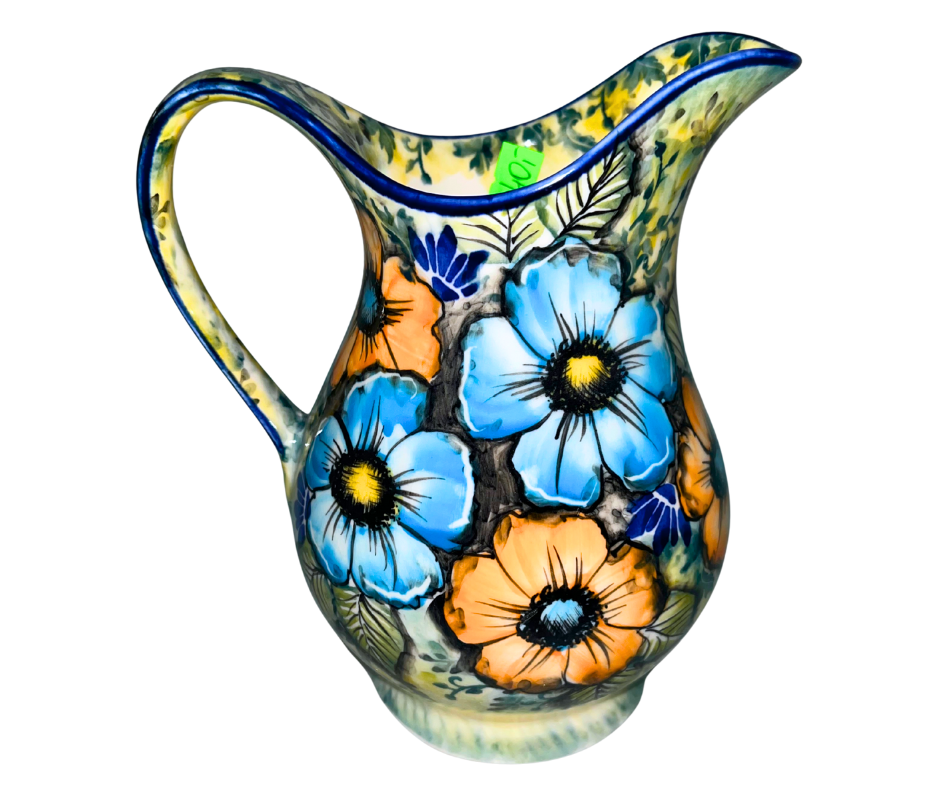 Kaola Studio Polish Pottery Pitcher 30 oz Limited Edition 2025. Signed by Aga K