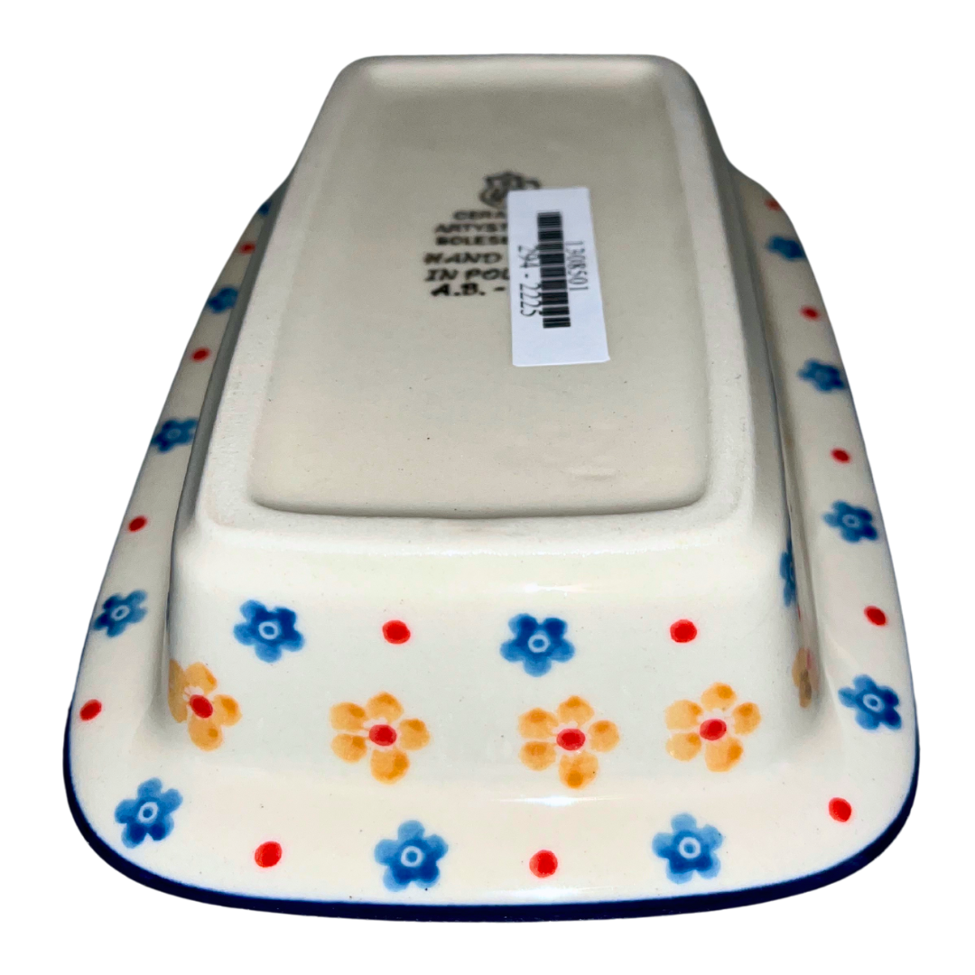 Hand-painted Polish pottery in Buttercup (2225X) features bright yellow florals and classic craftsmanship. Durable, dishwasher-safe, and made in Poland.