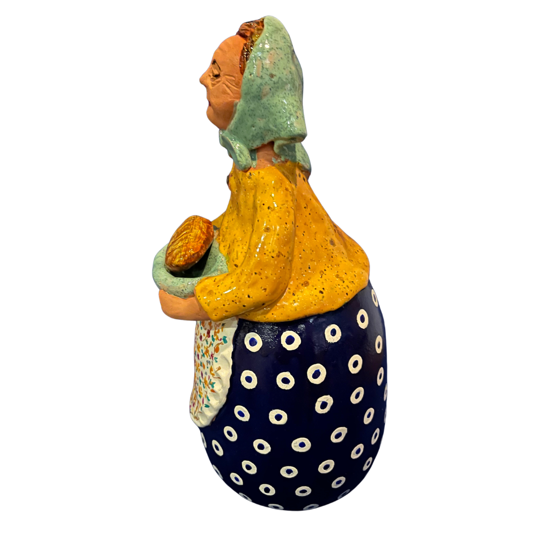 Each grandmother (“Babcia”) is carefully sculpted and painted by hand, making every piece a one-of-a-kind work of folk art.