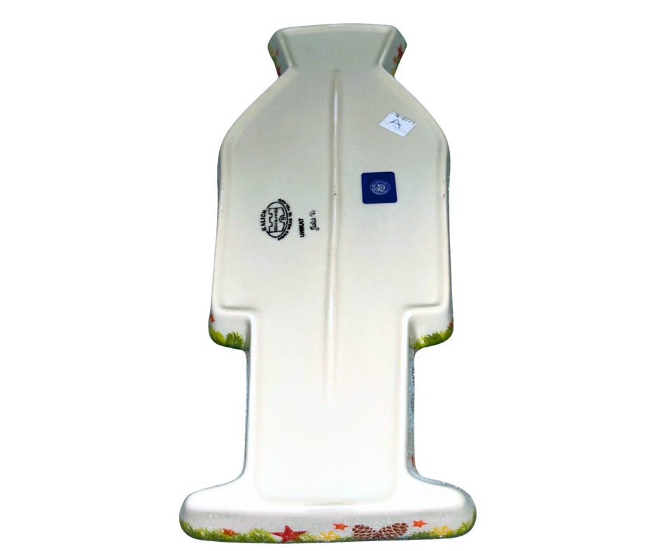 Polish Pottery Nutcracker Platter – Hand-painted Christmas serving dish from Bolesławiec, Poland. Durable stoneware, food safe, festive holiday décor & tableware.