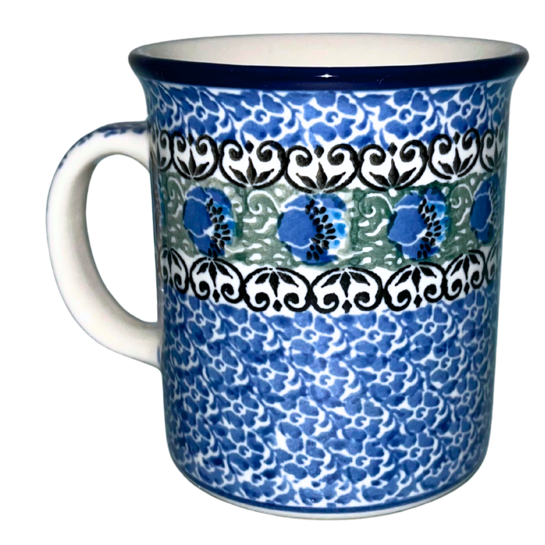 Ceramika Artystyczna 1516x 8 oz straight side mug peacock feather