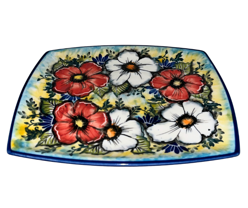 Kaola Studio Polish Pottery 9 x 7 Inch Oval Platter Limited Edition 2025. Signed by Aga K.