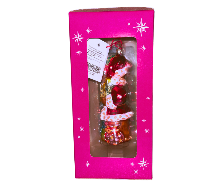 Christopher Radko 1011260 “A Bear to Care” 2004 exclusive glass ornament. Handcrafted European design benefitting charities. Retired collectible in gift box.