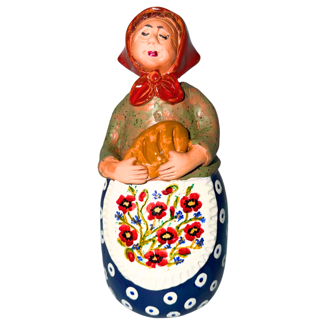 Each grandmother (“Babcia”) is carefully sculpted and painted by hand, making every piece a one-of-a-kind work of folk art.
