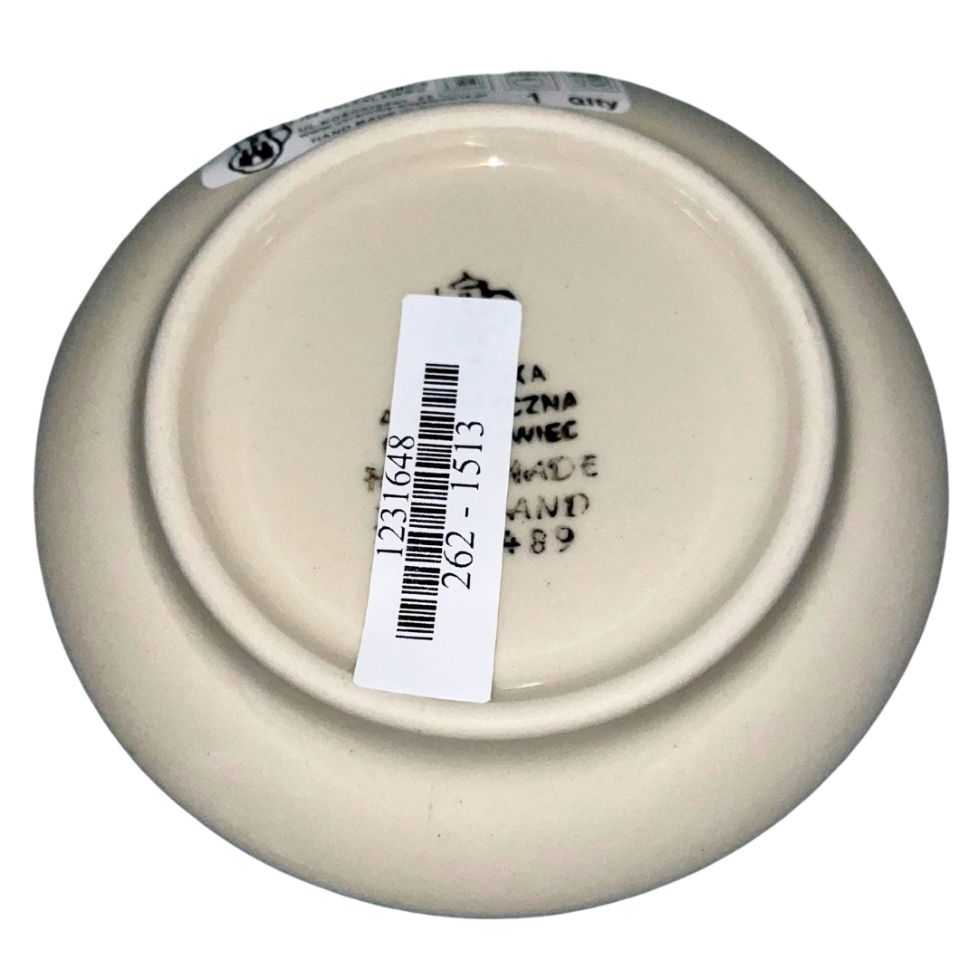 Hand-painted Ceramika Artystyczna Polish pottery in Pattern 1513X Peacock Feather. Elegant cobalt feather motifs with green vines. Durable stoneware, dishwasher, microwave, oven and freezer safe.