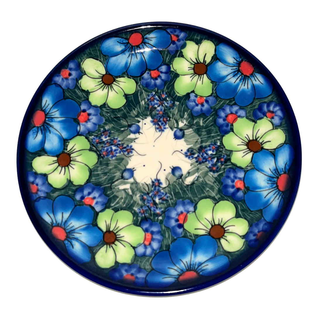Ceramika Kalich Pattern 127/5 Wildflowers Polish pottery with colorful hand-painted floral design. Authentic Bolesławiec stoneware, durable, dishwasher, microwave, oven, and freezer safe.