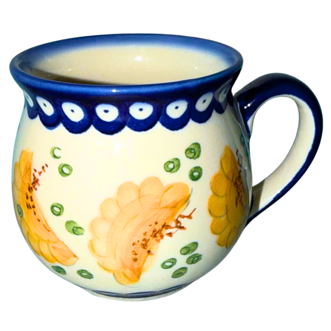 KALICH Polish Pottery 10 oz Bubble Mug 1447 Pierogi
