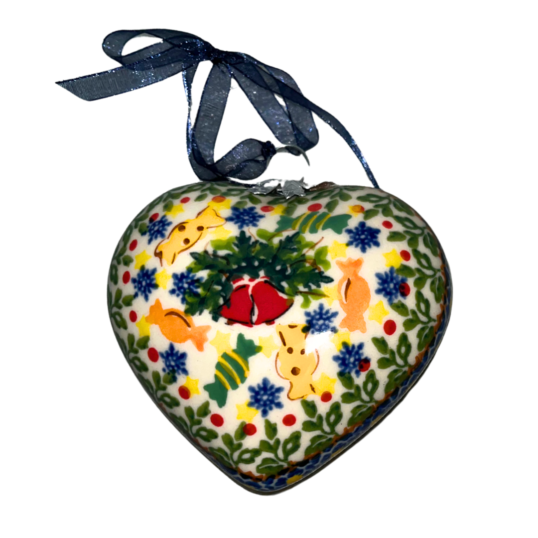 Handmade Polish pottery in Gingerbread Cookie pattern 717 by Ceramika Kalich. Festive, durable, and perfect for holiday décor or everyday use.