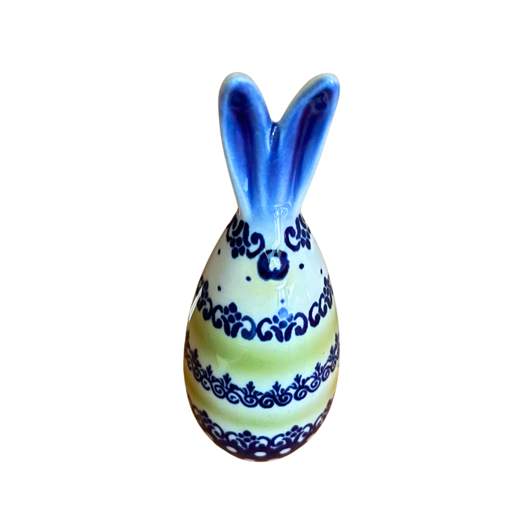 Kaola Studio Polish Pottery 5.75 inch Tall Ears Bunny signed by AK