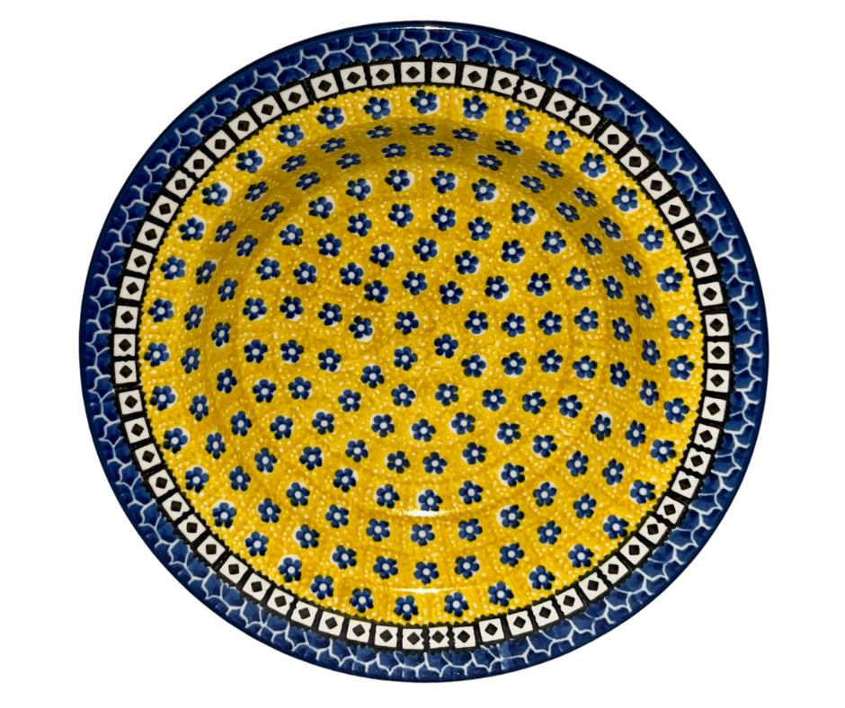 Ceramika Artystyczna 859X Polish Pottery 9 inch rimmed Soup / Pasta Bowl Sunburst