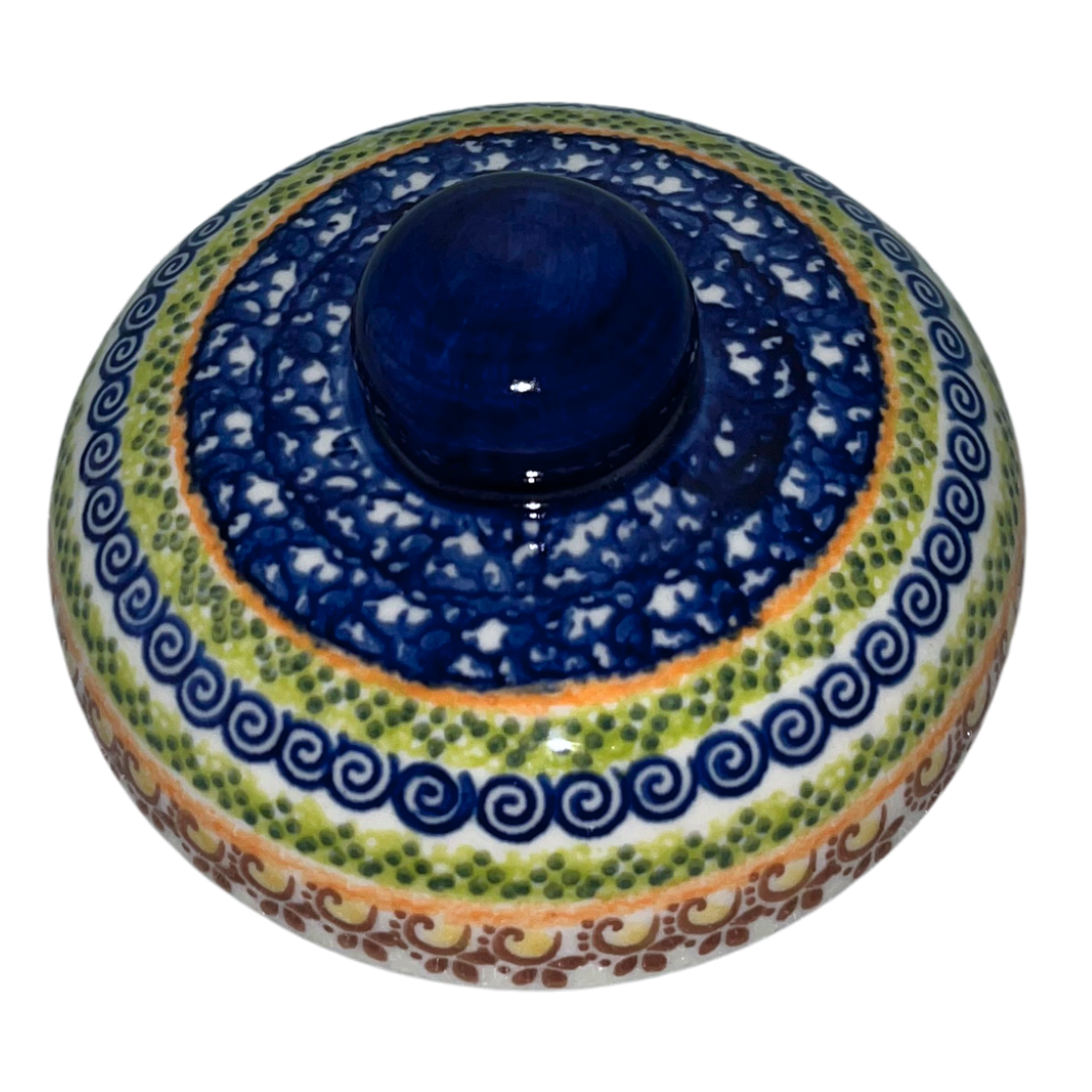 Kalich Polish Pottery 101 oz Pickle Jar – hand-painted cucumbers. Food-safe stoneware from Bolesławiec, perfect for pickling, storage, and home décor. Dishwasher safe.
