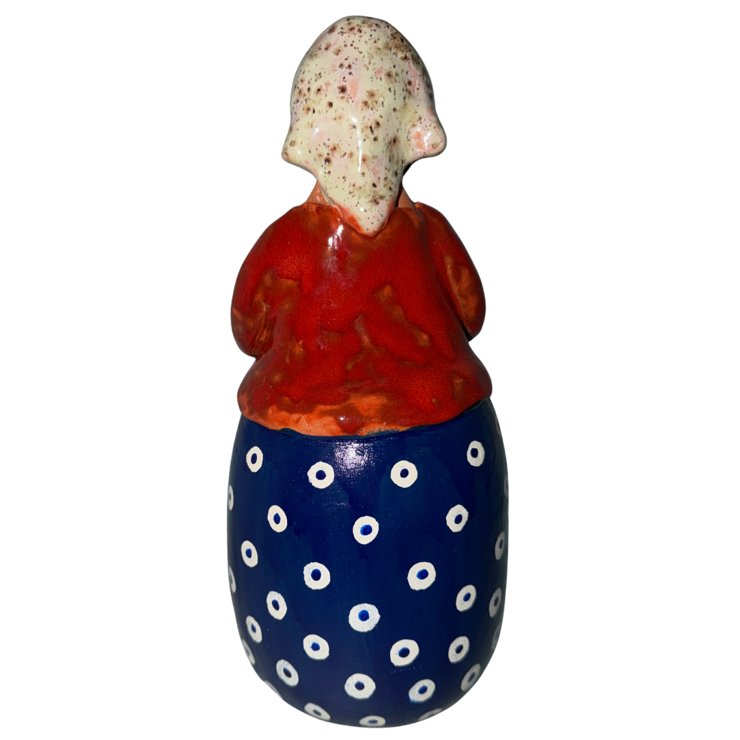 Each grandmother (“Babcia”) is carefully sculpted and painted by hand, making every piece a one-of-a-kind work of folk art.