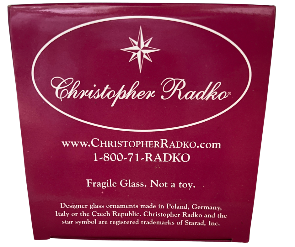 Christopher Radko 1011316 Faith Hopewell ornament – a hand-painted glass keepsake symbolizing strength, hope, and support. Beautifully crafted and perfect for gifting or collecting.