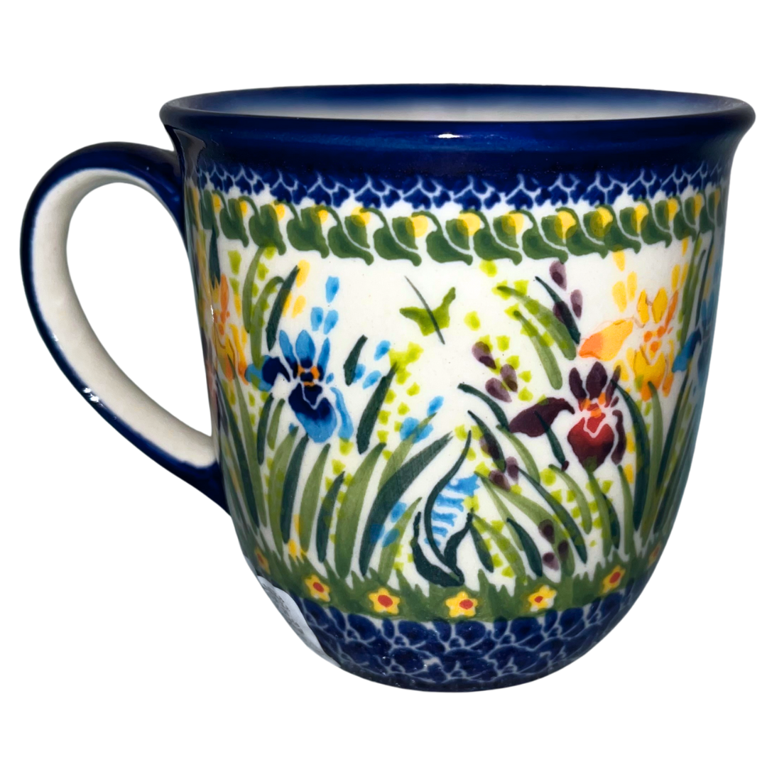 KALICH Polish Pottery 14 oz Viking Mug. Iris, Pattern 895.