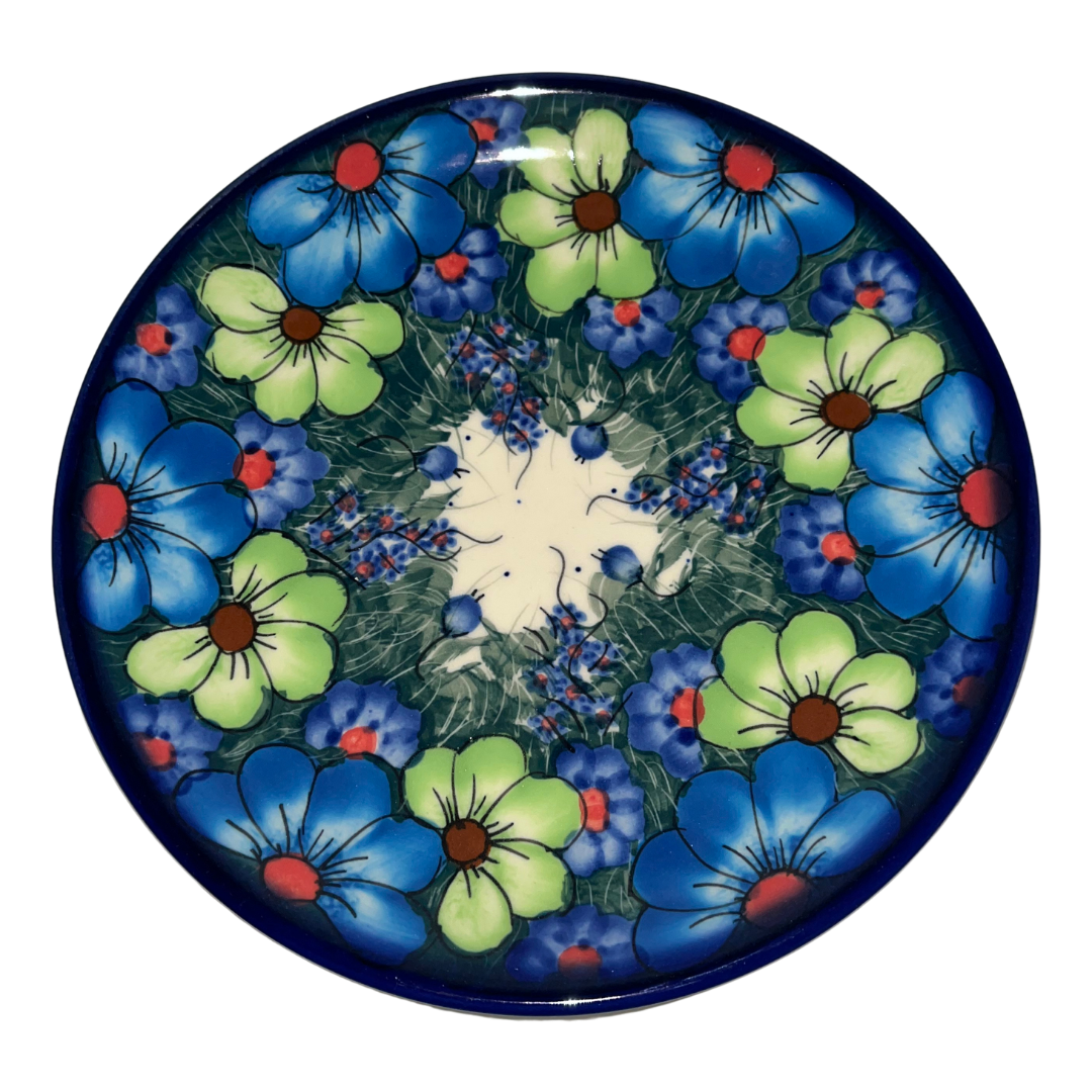 Ceramika Kalich Pattern 127/5 Wildflowers Polish pottery with colorful hand-painted floral design. Authentic Bolesławiec stoneware, durable, dishwasher, microwave, oven, and freezer safe.