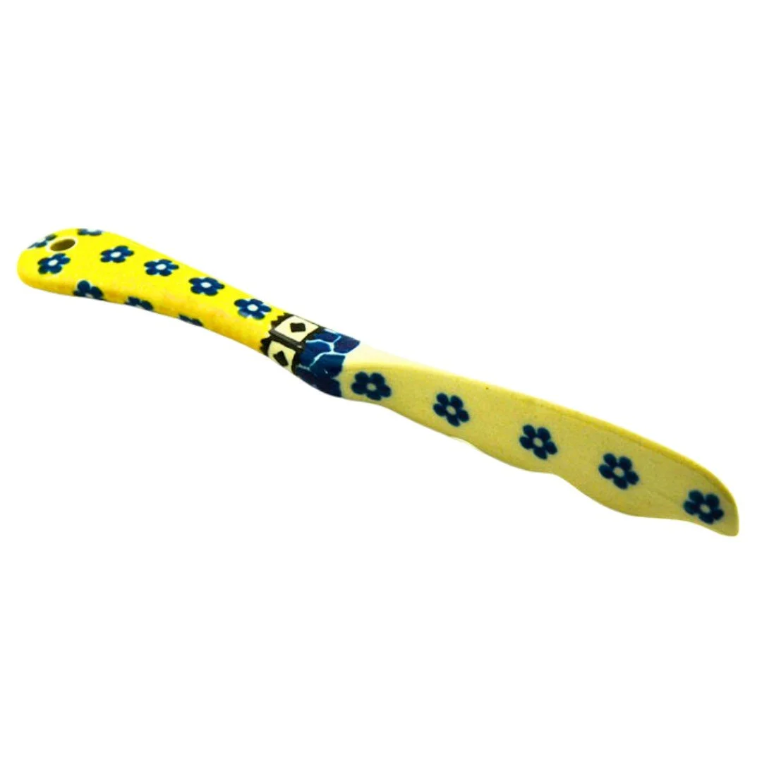 Ceramika Artystyczna 859x POLISH POTTERY Knife Spreader 7 inch Sunburst