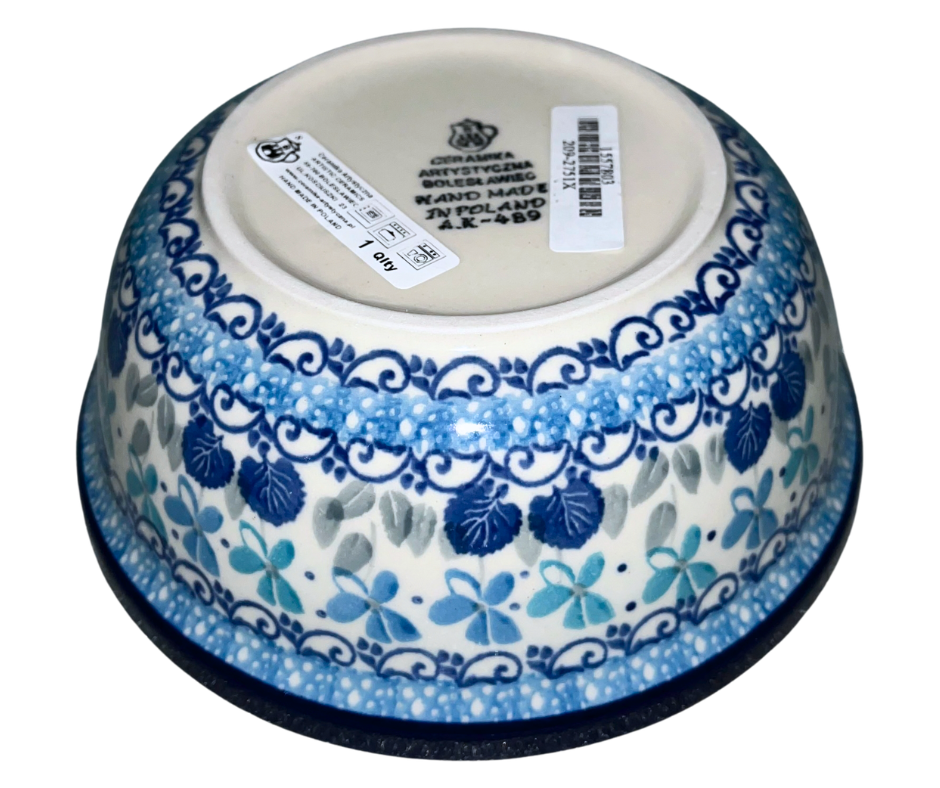 Ceramika Artystyczna soup salad cereal bowl in 2751x Blue Orchid.