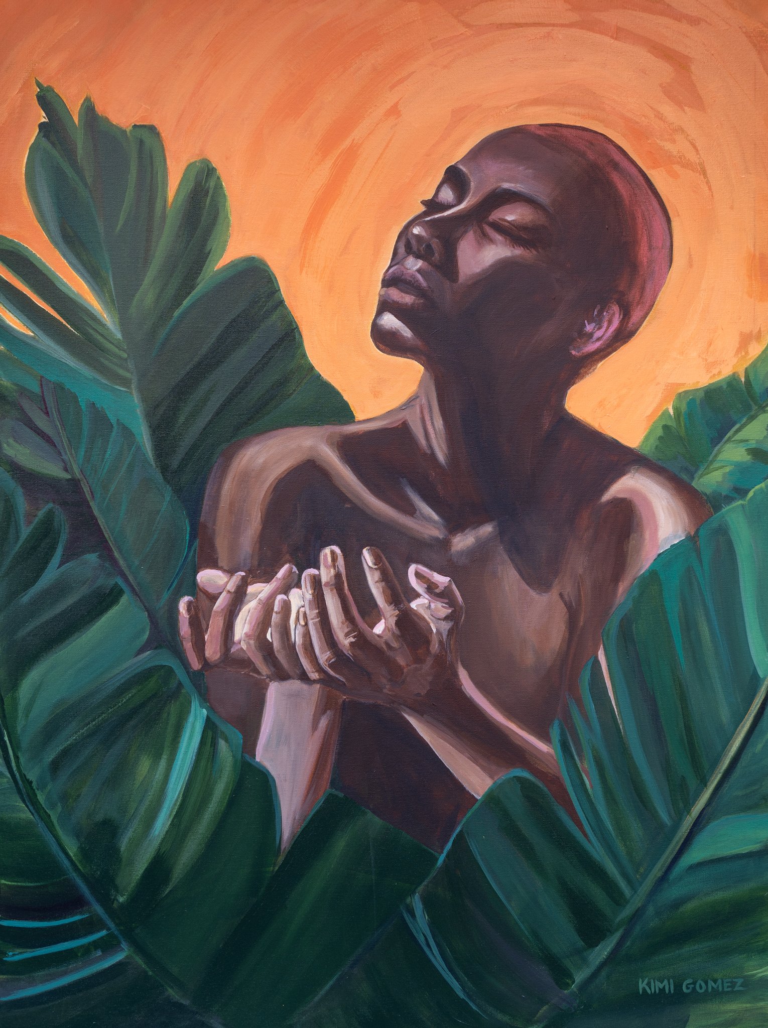 Acrylic on canvas. 4 ft x 3 ft. SOLD.