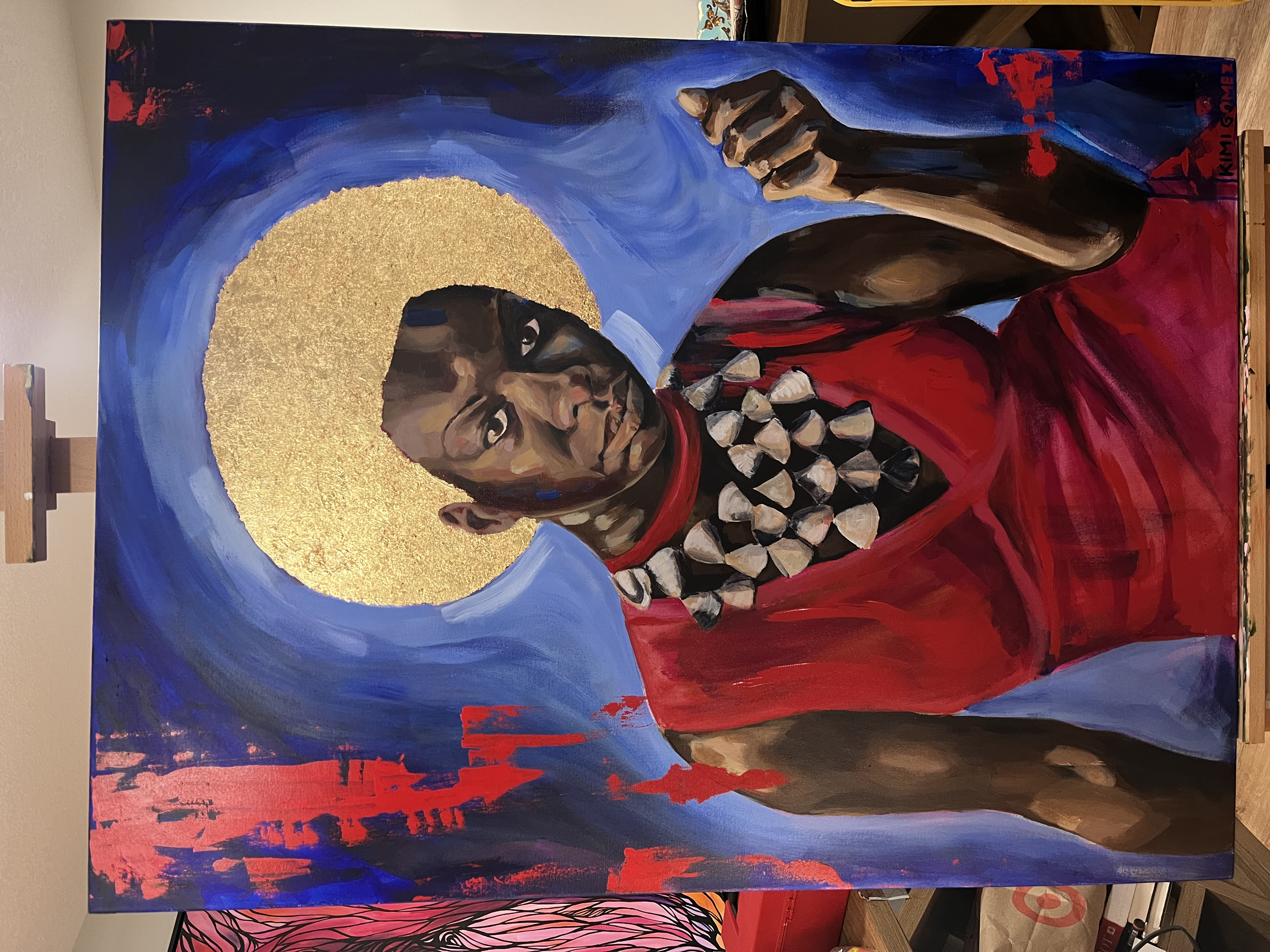 Nina. Acrylic on canvas. 4 ft x 3 ft. SOLD.