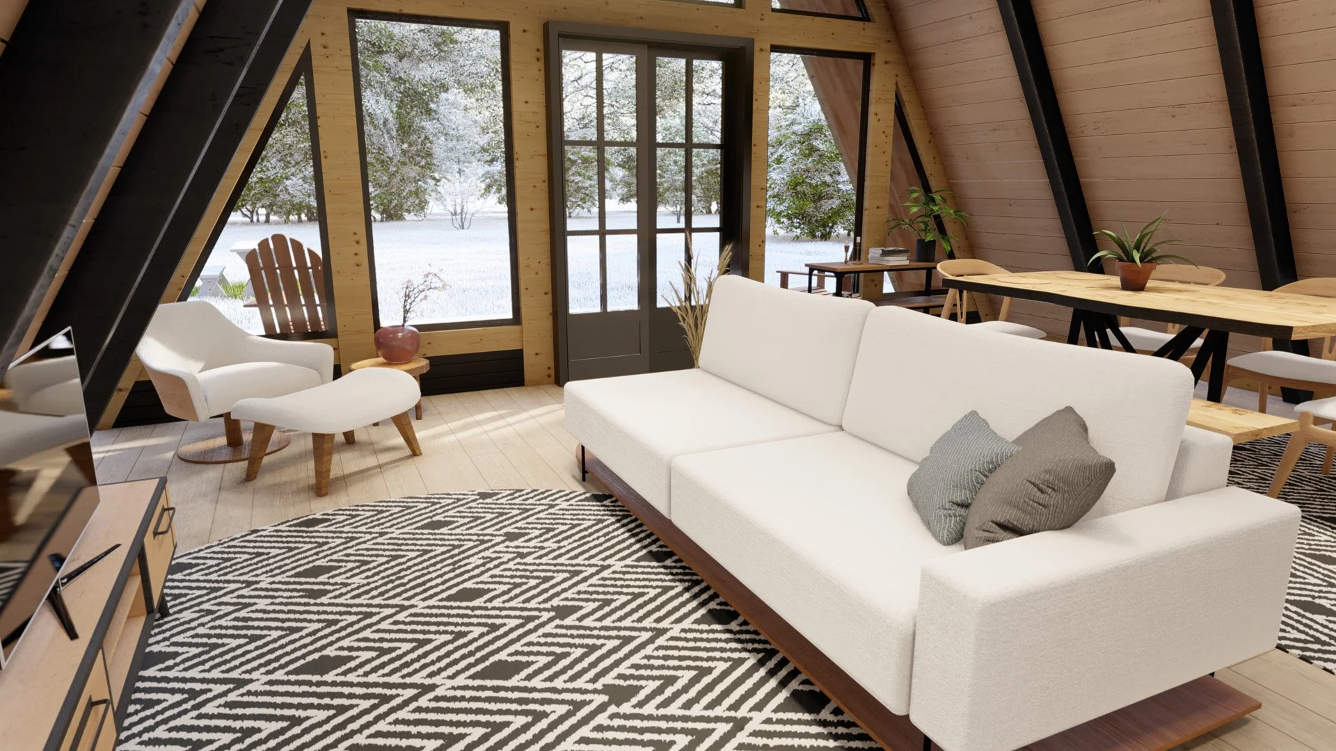7x10 Meters A Frame House livingroom.jpg