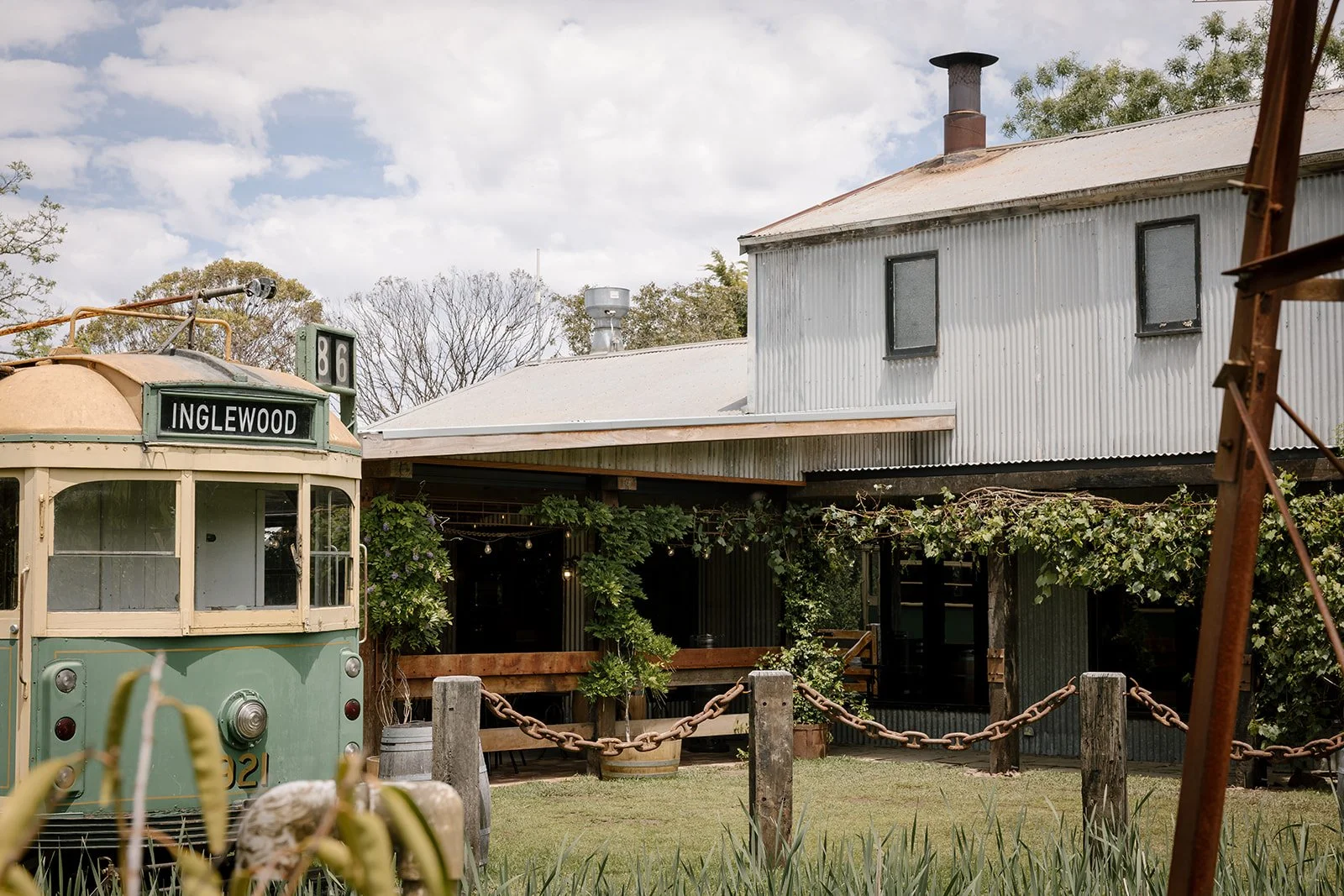 Rustic outdoor Chapel Gardens ceremony in the Yarra Valley