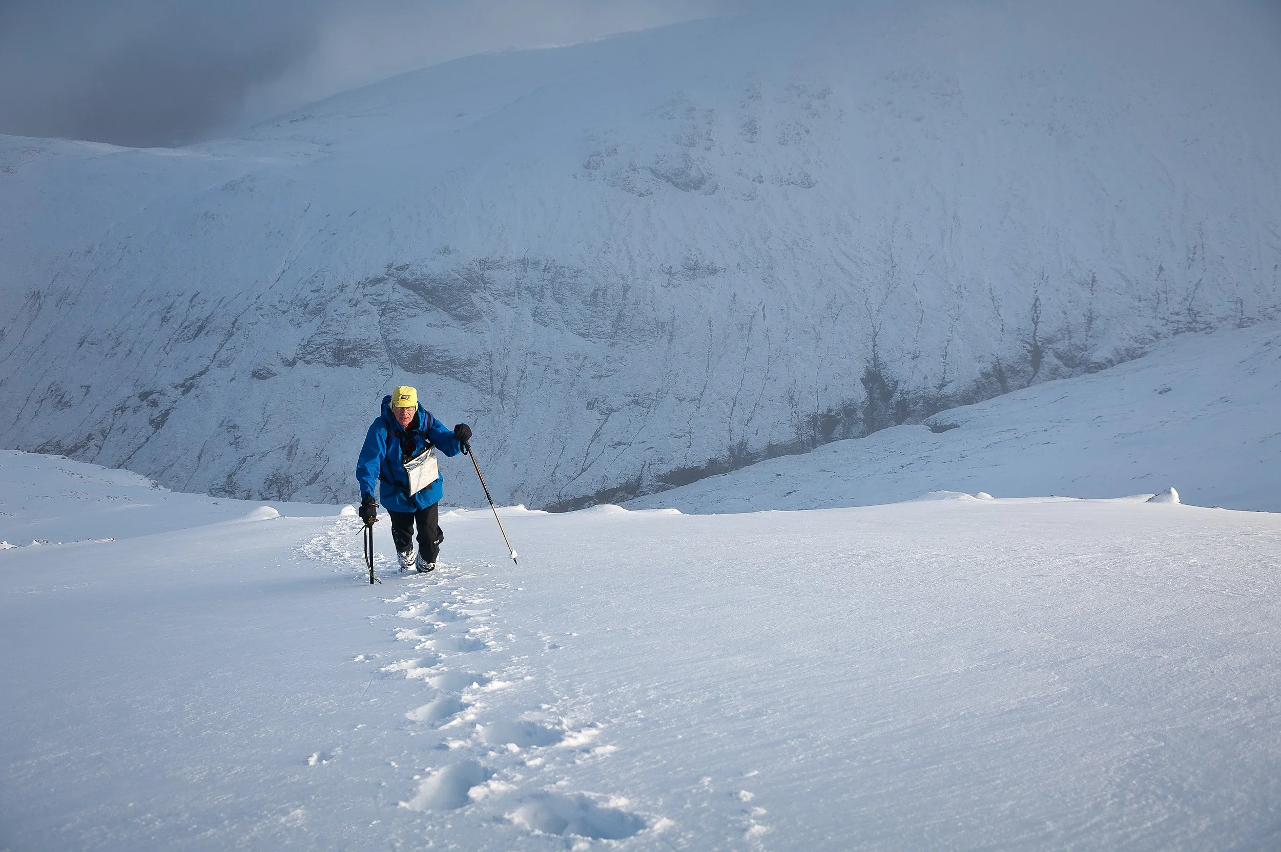 Adrian Redfearn winter hillwalking in Scotland