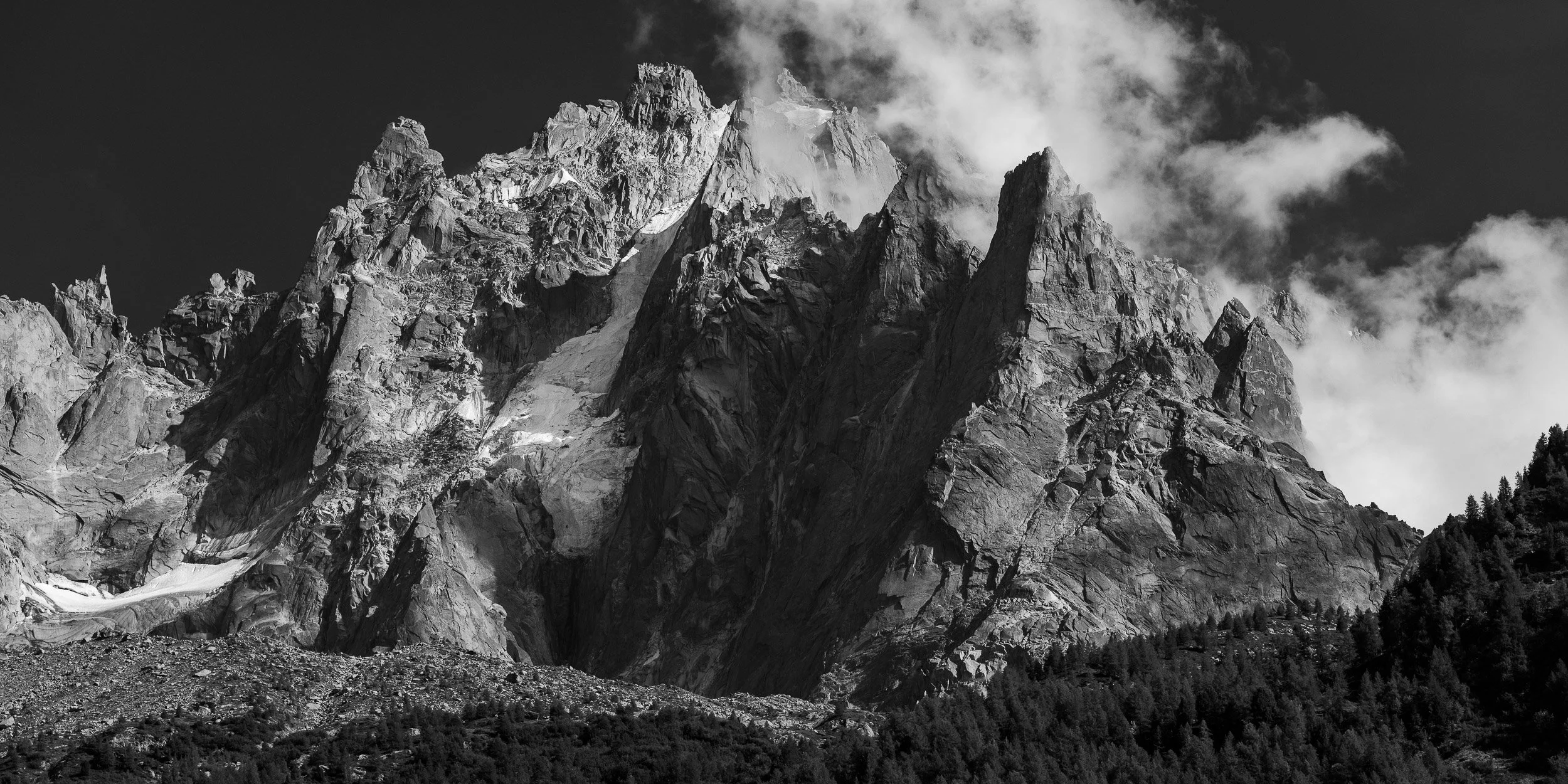 Aiguille du Plan above Chamonix in France. Image © Colin Henderson Photography. Permission required before use. To license this image, please contact me quoting the file reference, size required and your planned end usage.