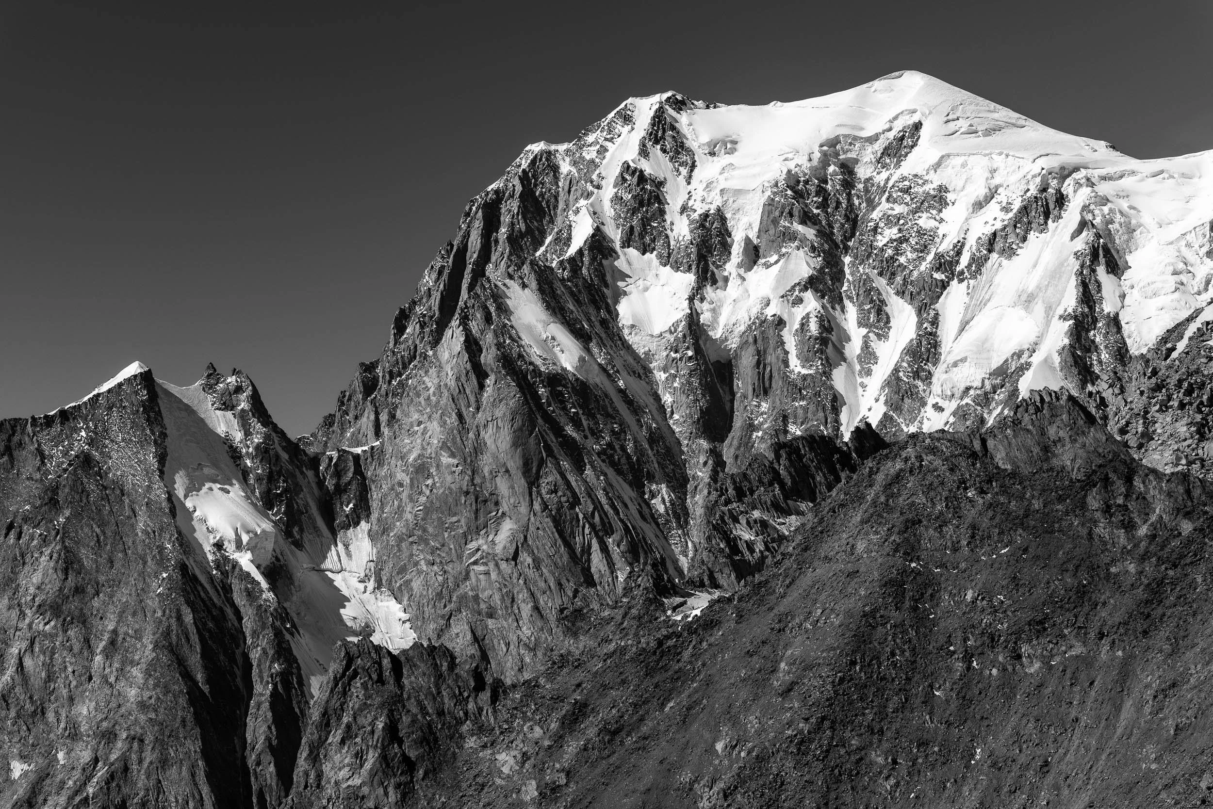 Grand Pilier d'Angle and Mont Blanc