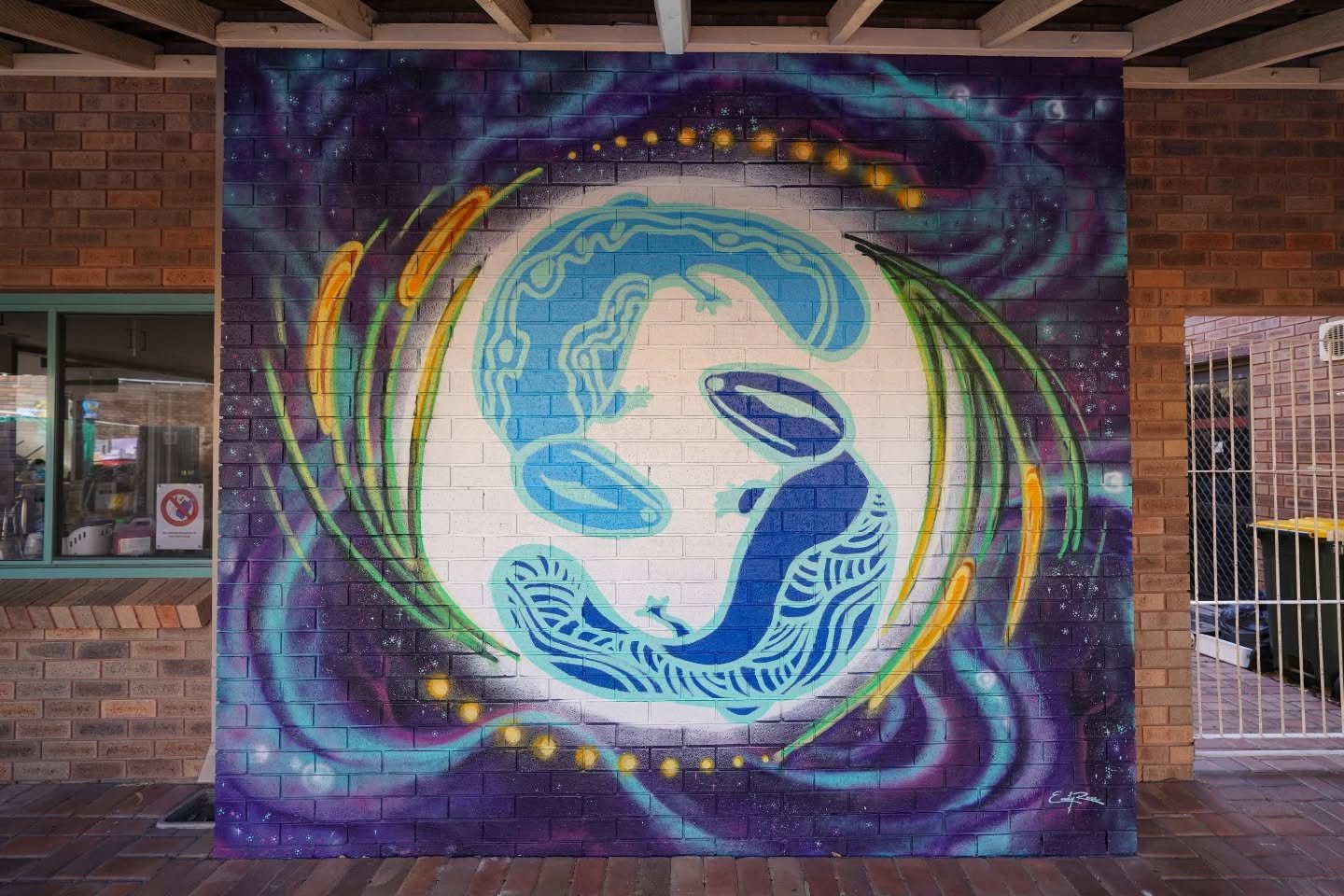 Mural Reveal! 🌌
What a special project this has been &mdash; consulting on a creative journey with the VPCC to develop a concept that speaks to everyone who visits the centre.👏🏾

Thank you to @vicparkcc and the beautiful community who put their en