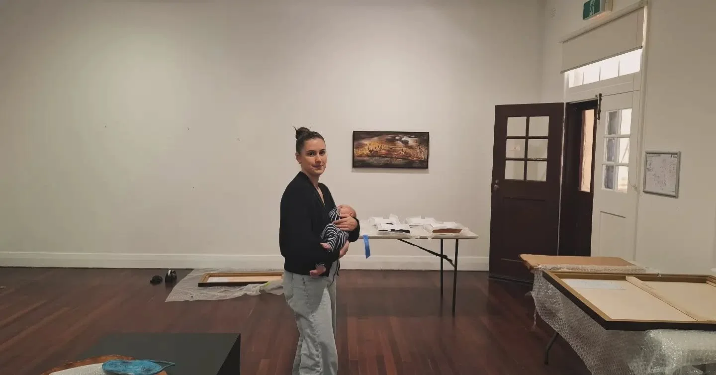 Bumping out and signing sold works ✨

I started my residency in my first trimester, exhibited in my third, and now I&rsquo;m closing the show with my baby in my arms.

What a beautiful full-circle moment and the perfect reminder of why I do what I do