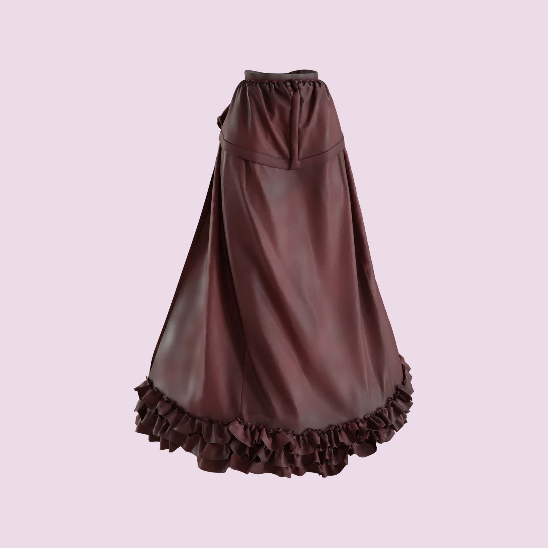 digital twin victorian peplum skirt 