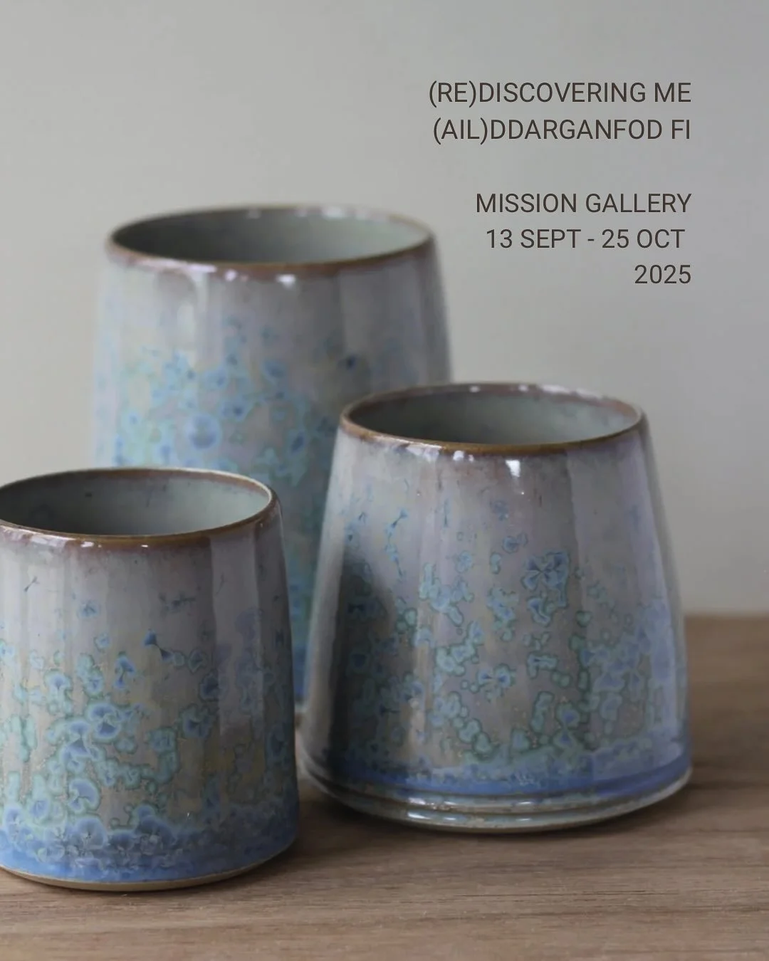 Looking forward to being part of (Re)discovering me | (Ail)ddarganfod fi @missiongalleryswansea 
13 September - 25 October 2025

Many artists in one space. Come along and enjoy the exhibition.

@find.amaker 
#madeinwales 
#contemporaryceramics 
#stud