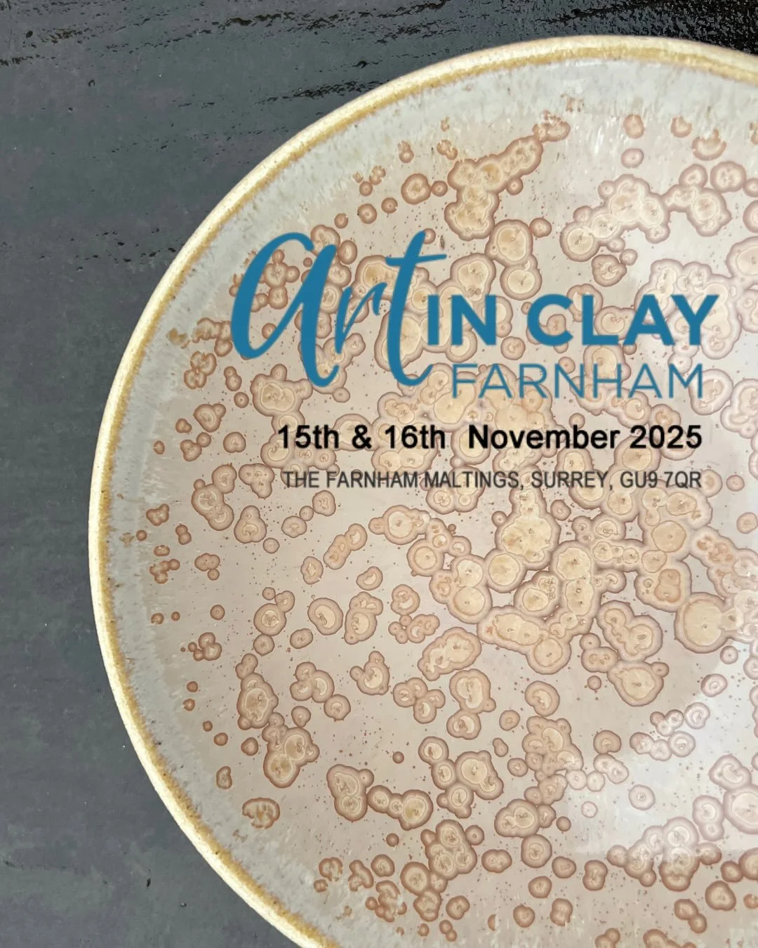 Looking forward to being part of @art_in_clay_farnham this weekend with @london.potters 

There&rsquo;s something special about coming together over a shared love of clay.

I&rsquo;ll be bringing crystalline glazed pieces in new colours, fresh from t